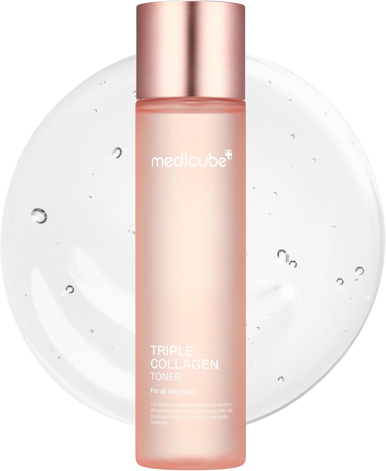 [MediCube] Triple Collagen Toner - Hydrolyzed, Atelo, & Soluble Collagen for Deep Hydration & Plump Skin - Fast-Absorbing Formula for All-Day Suppleness, Korean Skincare (4.73 fl.oz.)