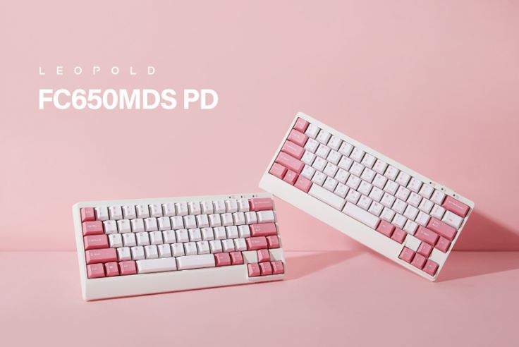 Leopold FC650MDS PD Light Pink Korean Non-Clicky (Brown Switch)