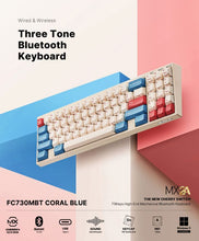 Leopold FC730MBT MX2A Coral Blue Korean Non-Clicky (Brown Switch)