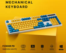Leopold FC900R MX2A Swedish White Korean Silent Red (Silent Linear Switch) — Wired Model