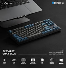 Leopold FC750RBT MX2A Grey Blue Korean Silent Red (Silent Linear Switch)