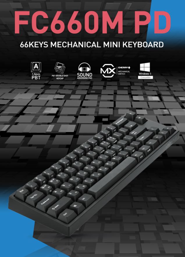 Leopold FC980M PD Black Korean Clicky (Blue Switch)