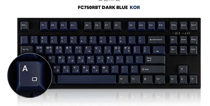 Leopold FC750RBT PD Dark Blue Korean Non-Click (Brown Switch)