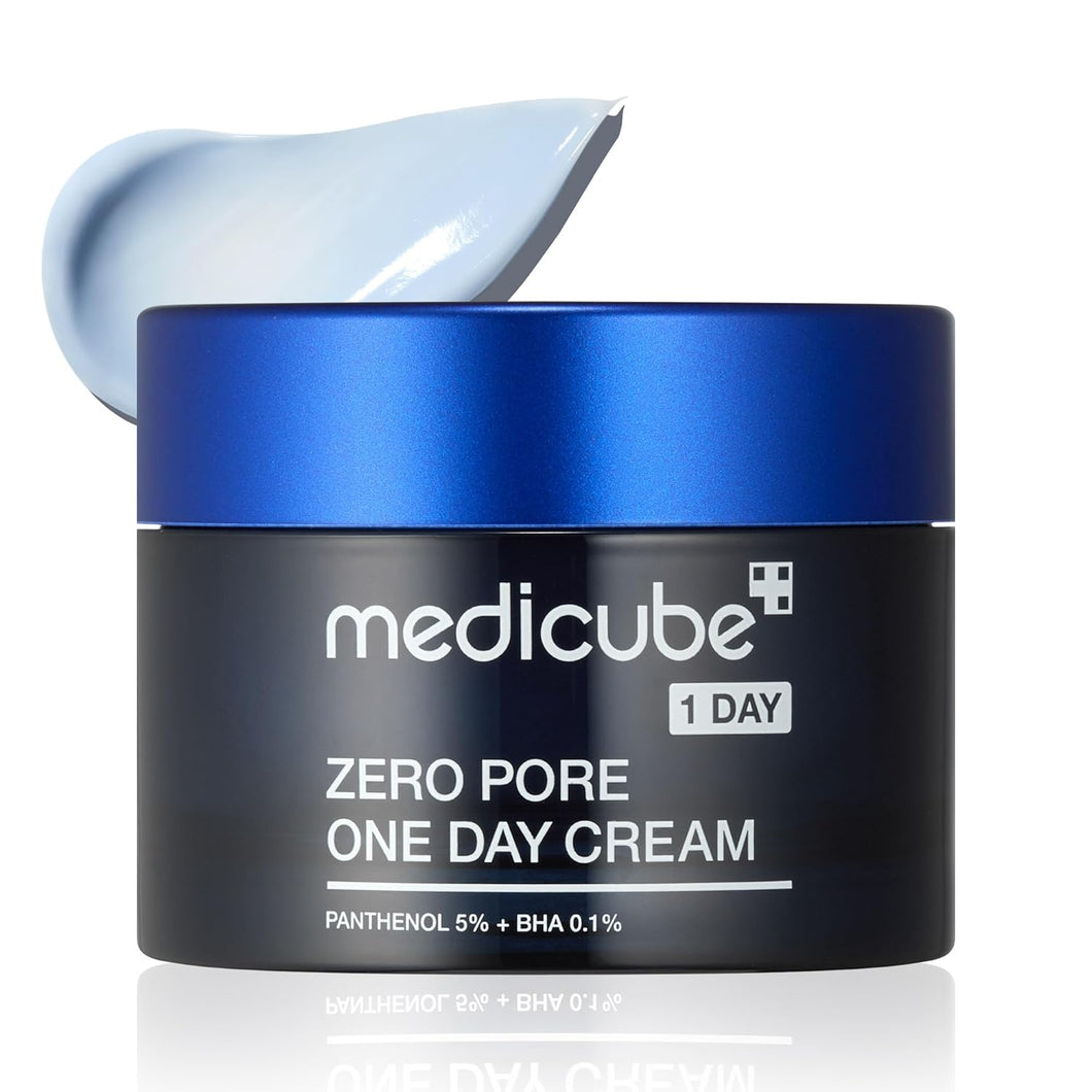 [Medicube] Zero Pore One-Day Cream 1.7 fl.oz - Visibly Smaller Pores, Controls Excess Oil - Pore Refining Cream with Panthenol, Salicylic Acid, and Niacinamide - Korean Skincare