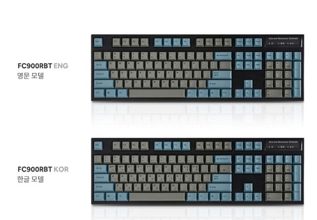 Leopold FC900RBT MX2A Grey Blue Korean Black (Linear Switch)