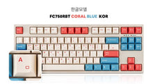 Leopold FC750RBT MX2A Coral Blue Korean Red (Linear Switch)