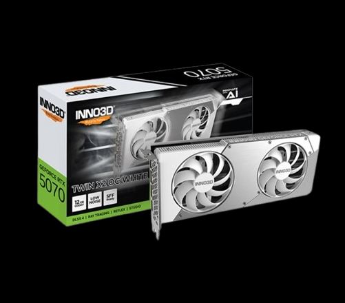 [INNO3D] GeForce RTX 5070 OC D7 12GB TWIN X2 WHITE
