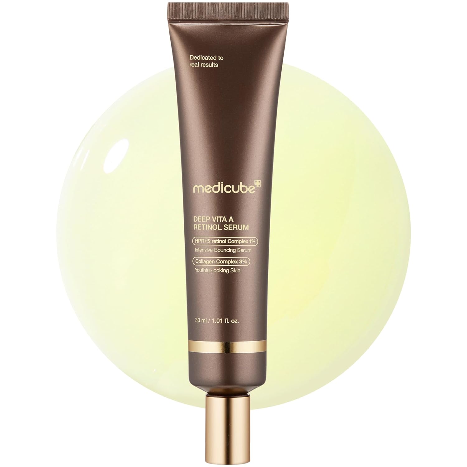 [Medicube] Deep Reviving Bakuchiol Retinol Facial Serum - Anti-Aging 4th Gen Retinol & Bakuchiol - Targets Fine Lines, Uneven Skin Tone, Blemish Scars - Korean Skin Care, Low Irritant, 1.69 oz