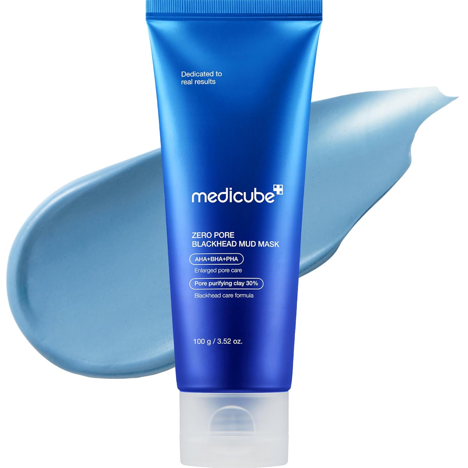 [Medicube] Zero Pore Blackhead Mud Facial Mask - Skin Cooling & Pore Tightening - 3 Minute Quick Dry Formula with AHA, BHA, PHA, and Pore-Purifying Clay - Korean Face Mask 3.52 oz