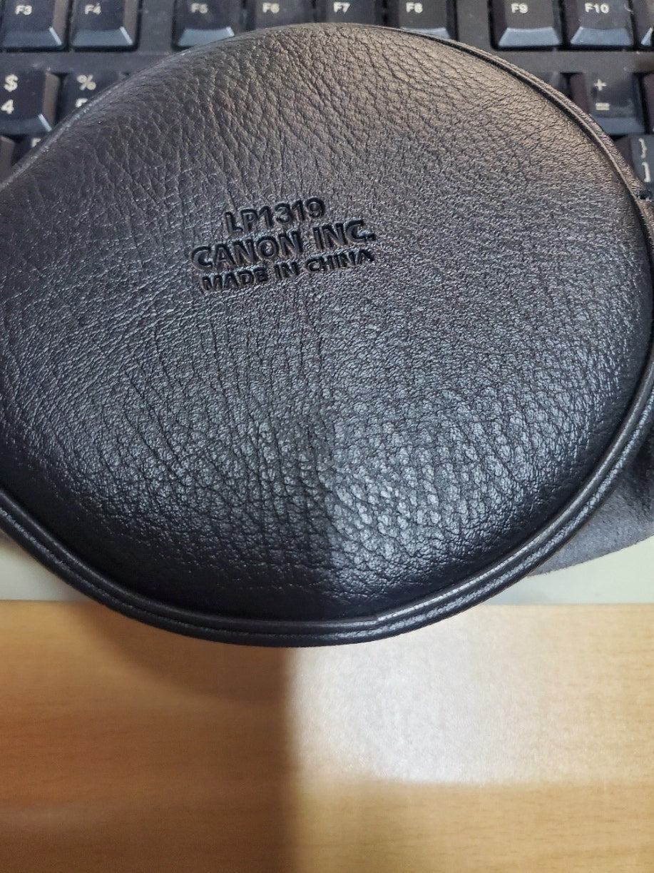 Cannon lens leather case(Black)