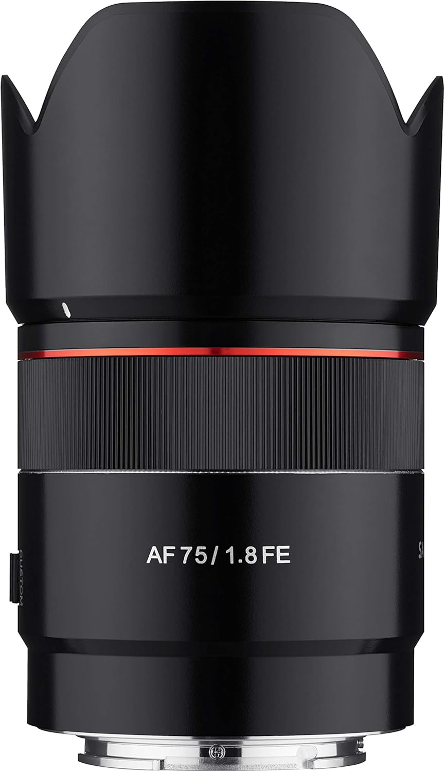 [Samyang] AF 75mm F1.8 Compact Auto Focus Telephoto Lens for Sony FE Mount, Black (SYIO75AF-E)