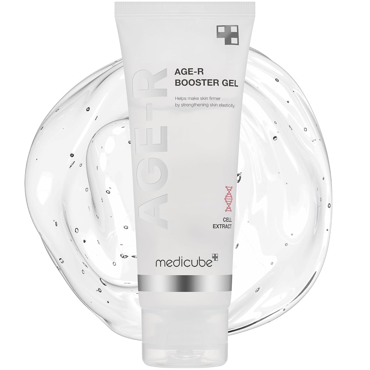 [MediCube] Age-R Booster Gel Serum for Skin Care Devices - Moisturizing and Nourishing Facial Serum with Plant Stem Cell Extract, Hyaluronic Acid, Collagen - Hypoallergenic Korean Skin Care