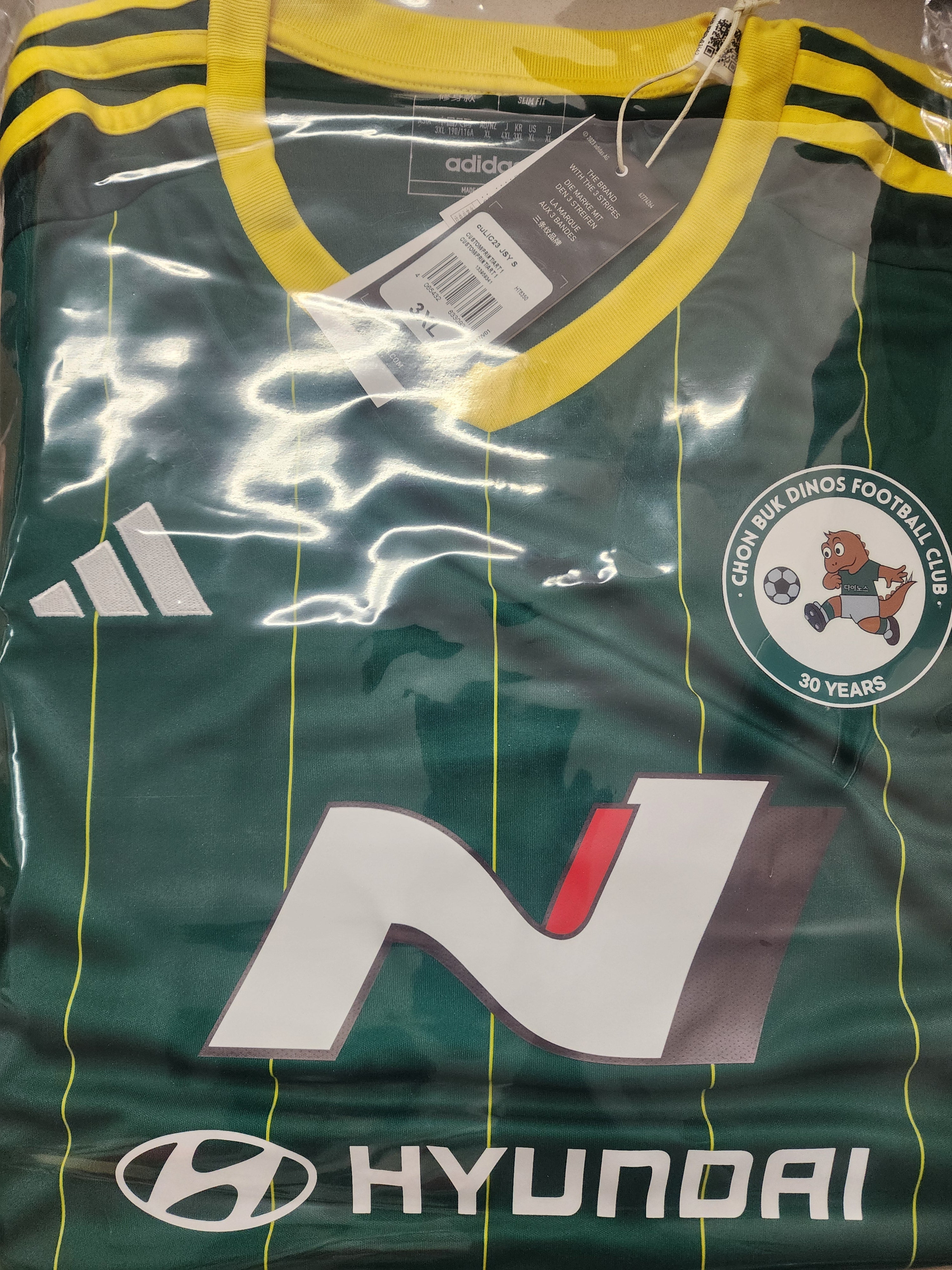 jeonbuk hyundai 30years anniversary special uniform 3XL Korean size