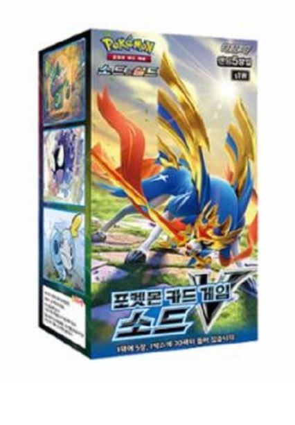 Pokemon Cards “Sword V” s1W Booster Box Korean Ver