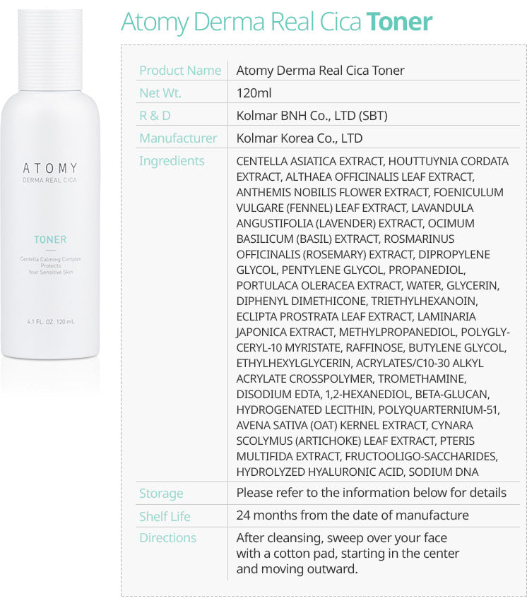 Atomy Derma Real Cica Toner *1ea