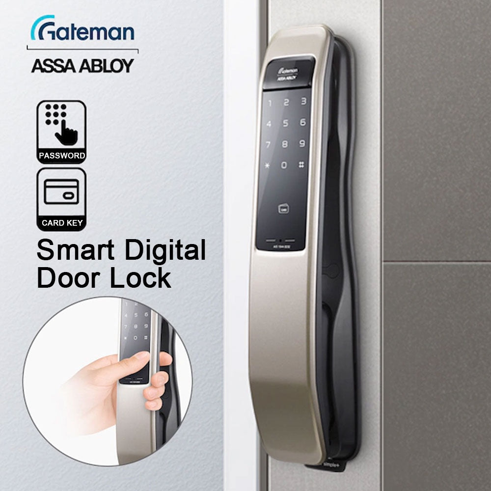 Gateman G-SUIT simple + Smart Digital Handle Door Lock Touch Key App Push Pull