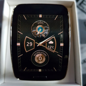 Genuine Samsung Galaxy gear S SM-R750 Curved AMOLED Smart Watch Black Used