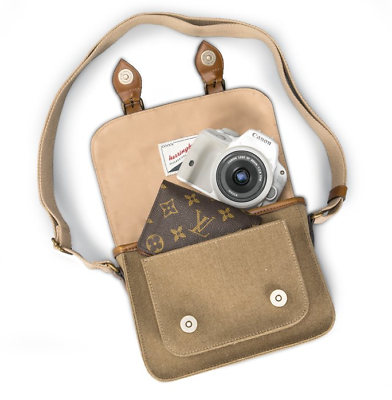 Herringbone Papas Pocket Mini Bag For Canon EOS 100d 650d 700d 750d DSLR (no box