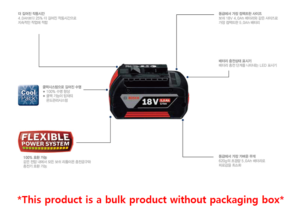 BOSCH GBA 18V Battery (3.0Ah/5.0Ah/6.0Ah)