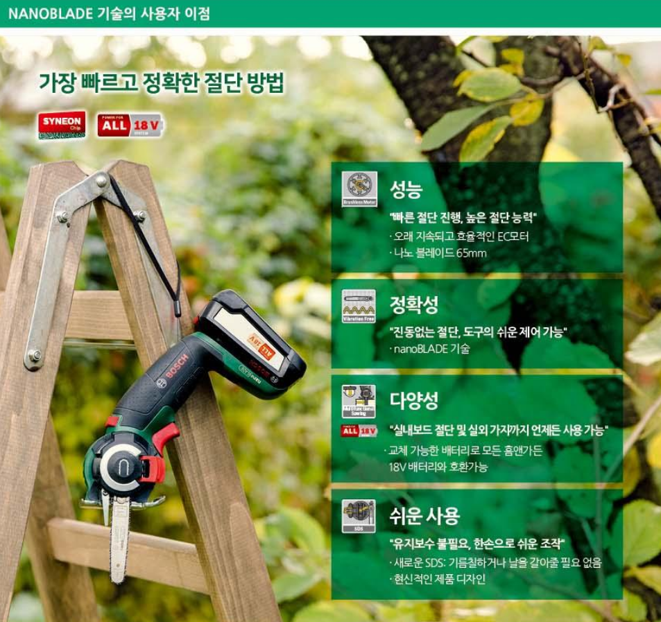 BOSCH Home&Garden AdvancedCut 18