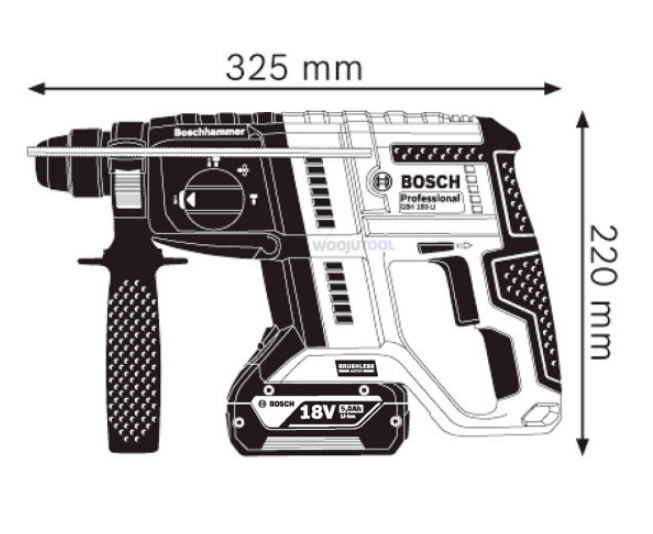 BOSCH GBH 18V-21 PROFESSIONAL CORDLESS ROTARY HAMMER WITH SDS PLUS