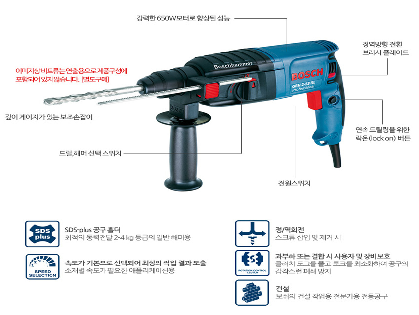 BOSCH GBH 2-23 REA Professiona