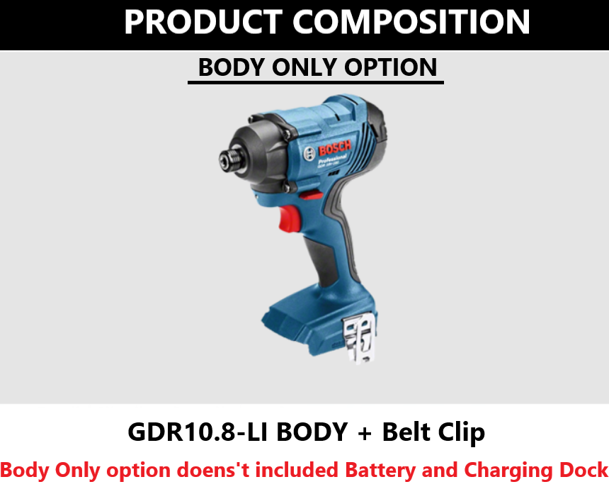 BOSCH GDR 18V-160 PROFESSIONAL CORDLESS IMPACT DRIVER