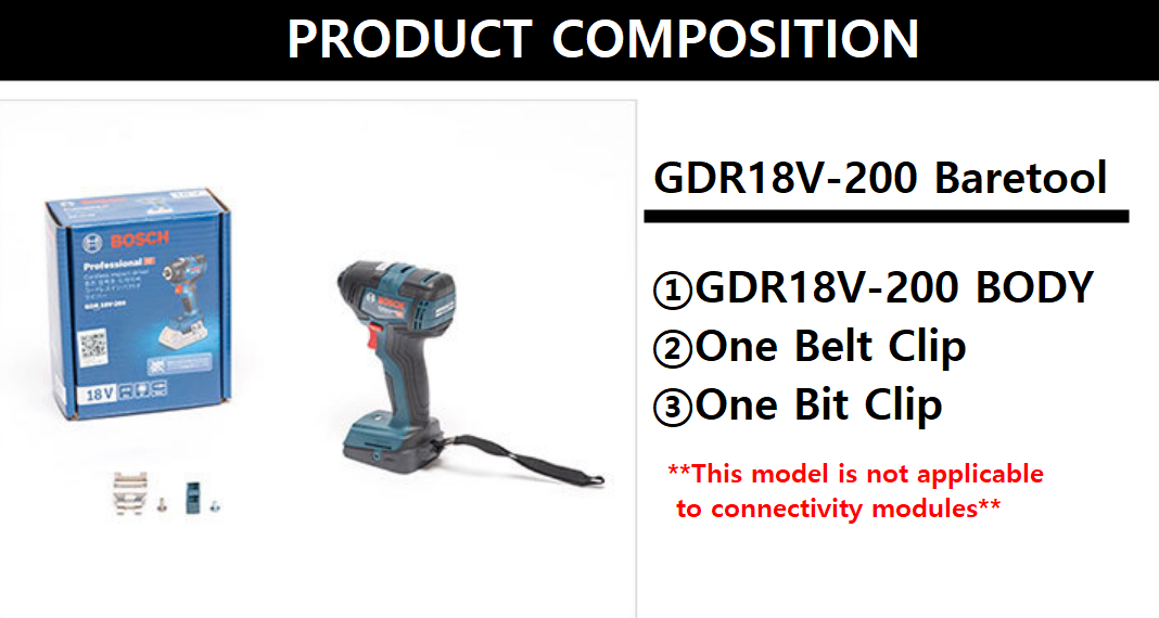 BOSCH GDR 18V-200 PROFESSIONAL CORDLESS IMPACT DRIVER