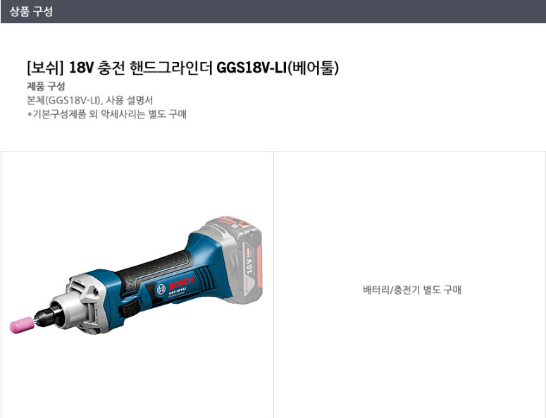 BOSCH GGS 18V-LI PROFESSIONAL CORDLESS STRAIGHT GRINDER *BARETOOL*