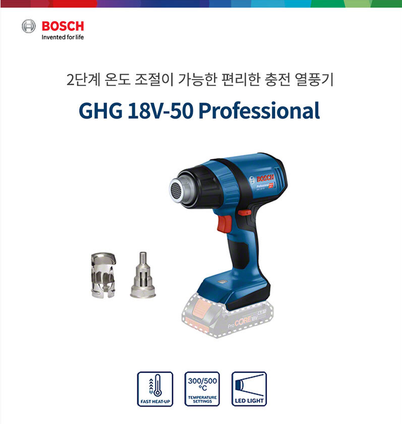 BOSCH GHG 18V-50 PROFESSIONAL CORDLESS HEAT GUN *BARETOOL*