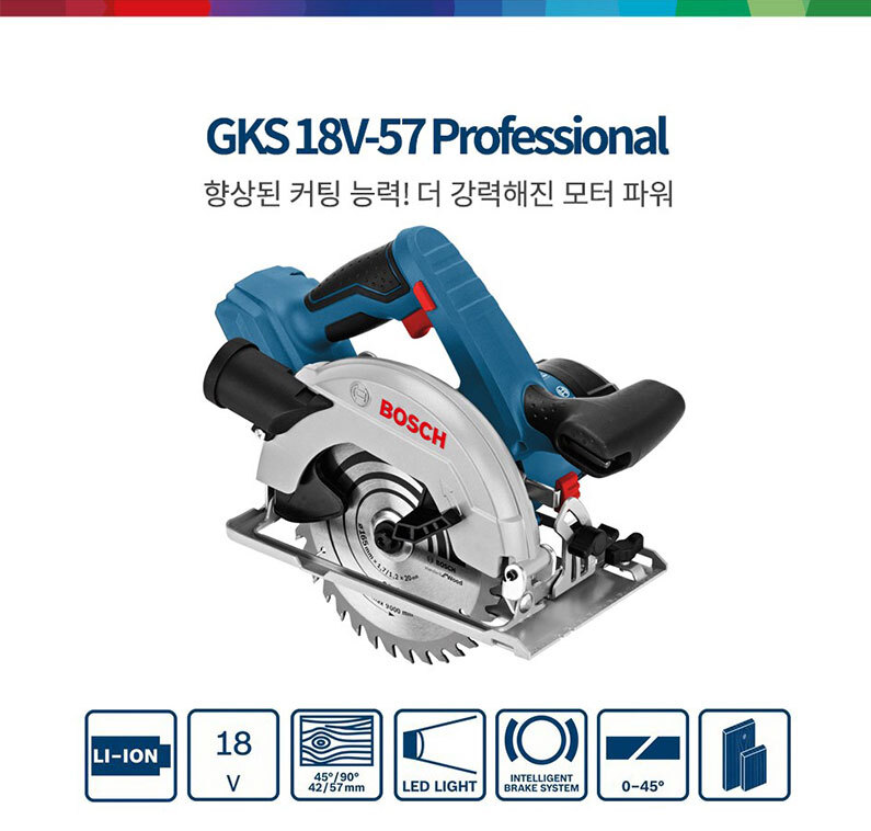 BOSCH GKS 18V-57 PROFESSIONAL CORDLESS CIRCULAR SAW *BARETOOL*