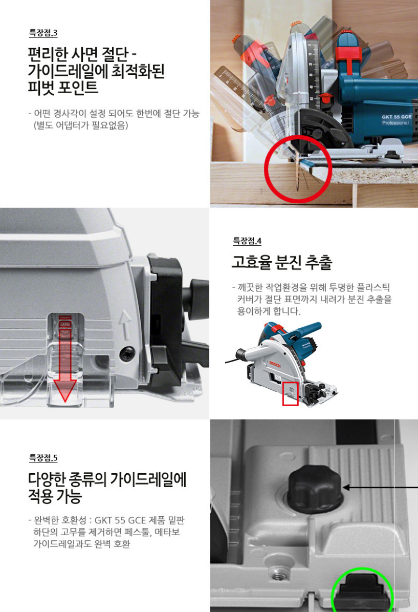 BOSCH GKT 55 GCE PROFESSIONAL PLUNGE SAW