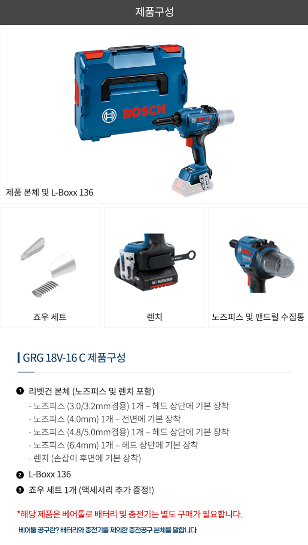 BOSCH GRG 18V-16 C PROFESSIONAL CORDLESS RIVET GUN *BARETOOL*