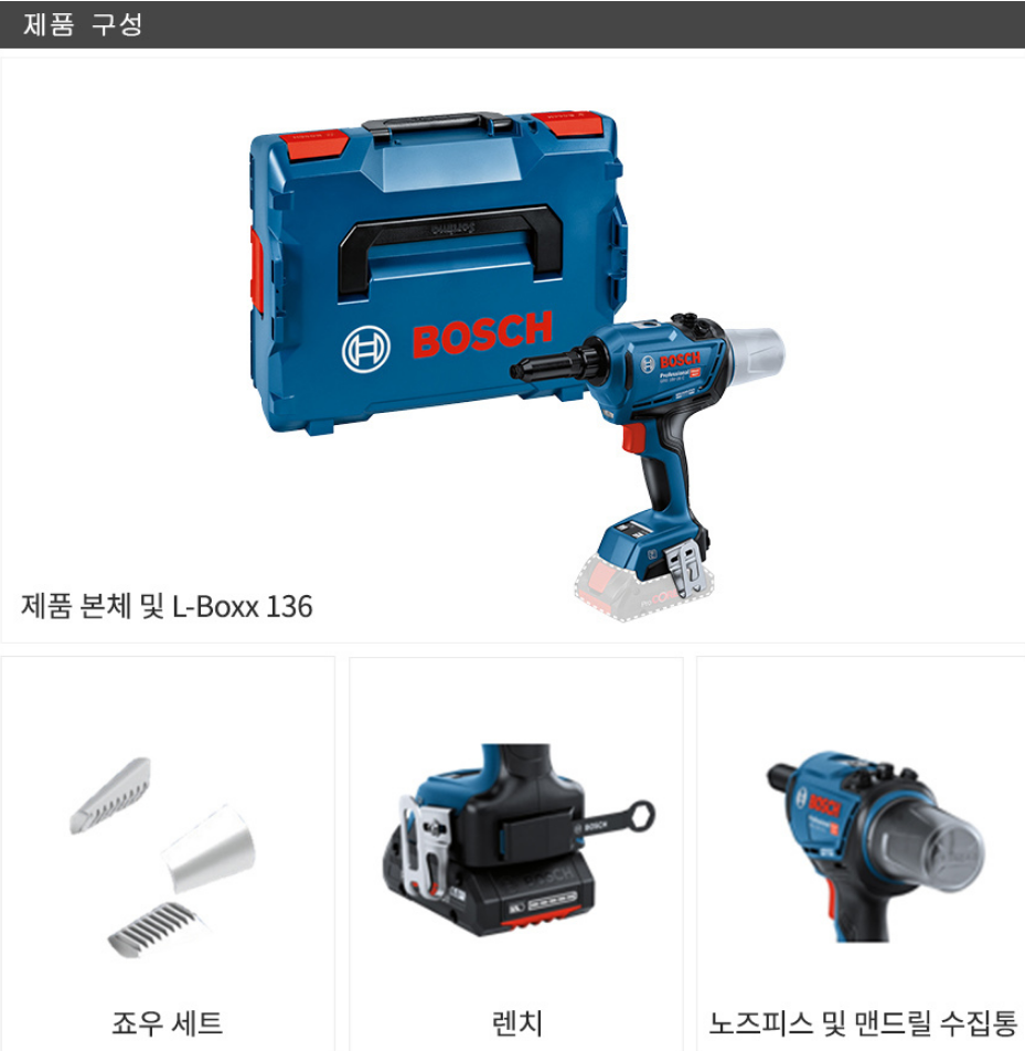 BOSCH GRG 18V-16 C PROFESSIONAL CORDLESS RIVET GUN