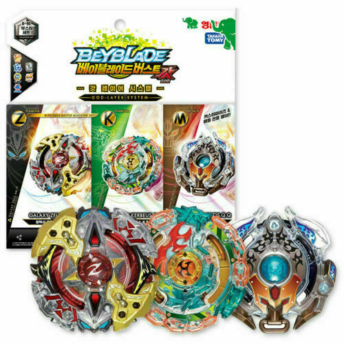 [Takara Tomy] Beyblade Burst B-90 3on3 Battle Booster Set 4M.PI H.R Q.Q Original