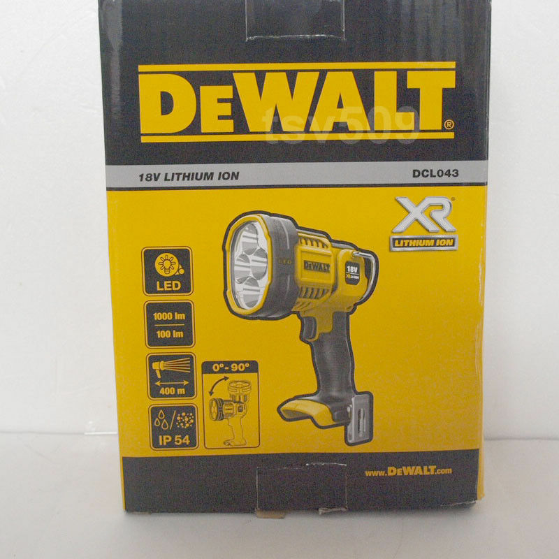 Genuine DEWALT DCL043 18V Cordless LED SPOTLIGHT Flashlight Work Light DCL043N