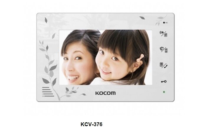 KOCOM KCV-376 Video Digital InterPhone + KC-C71 Door Camera Security Intercom