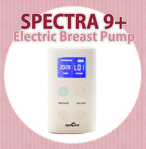Spectra 9+ Double inhaler set componented Electric PORTABLE Breast Pump Used