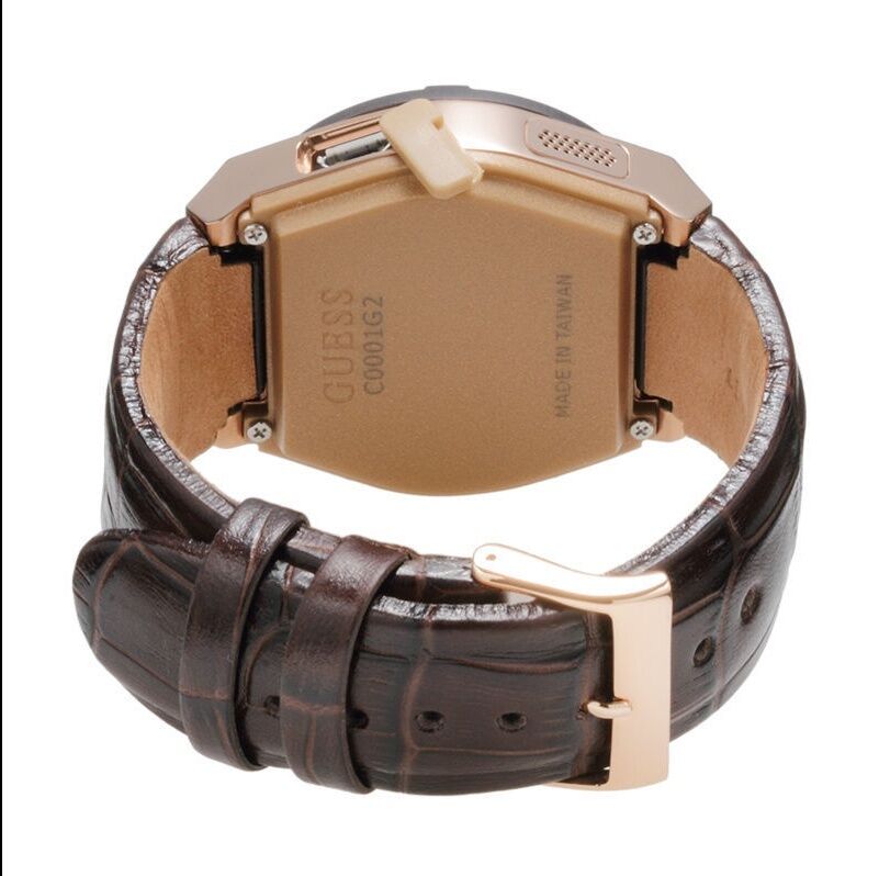 GUESS Men's C0001G2 CONNECT Chic Fashionable Brown Smartwatch Where Fashion