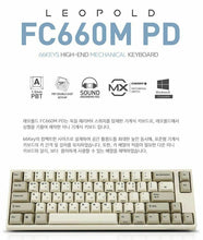 Leopold FC660M PD Mechanical Keyboard Cherry MX Double PBT White twotone Kor&Eng