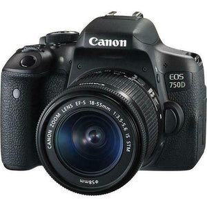 Canon EOS EOS 750D 24.2MP Digital SLR Camera - Black (Kit with 18-55mm Lens)