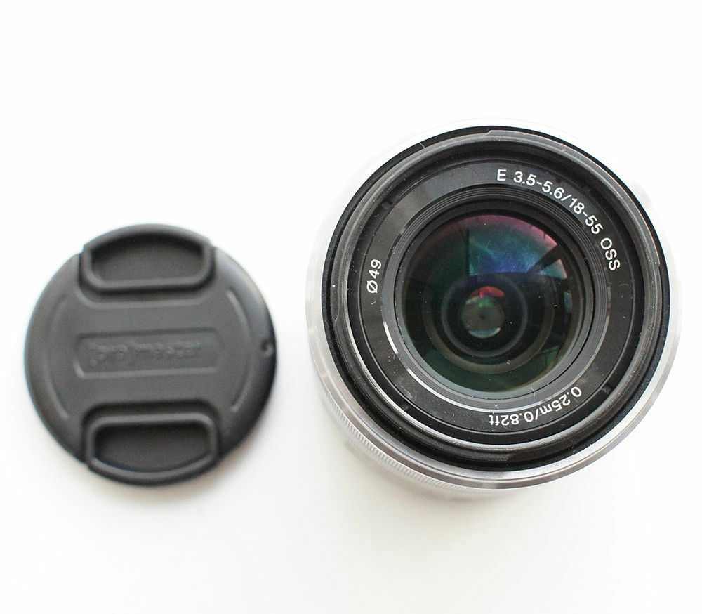 Sony E 18-55mm f/3.5-5.6 OSS SEL1855 Lens for Nex Alpha Cameras Black