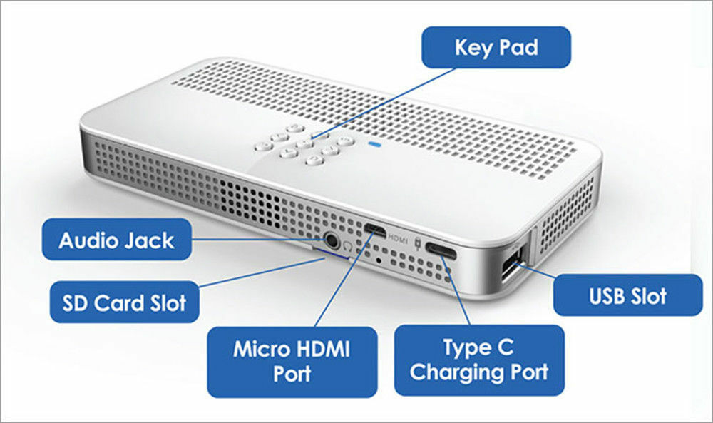 Laser Beam Pro C200 200-Lumen WXGA Pico Projector with Wi-Fi‎