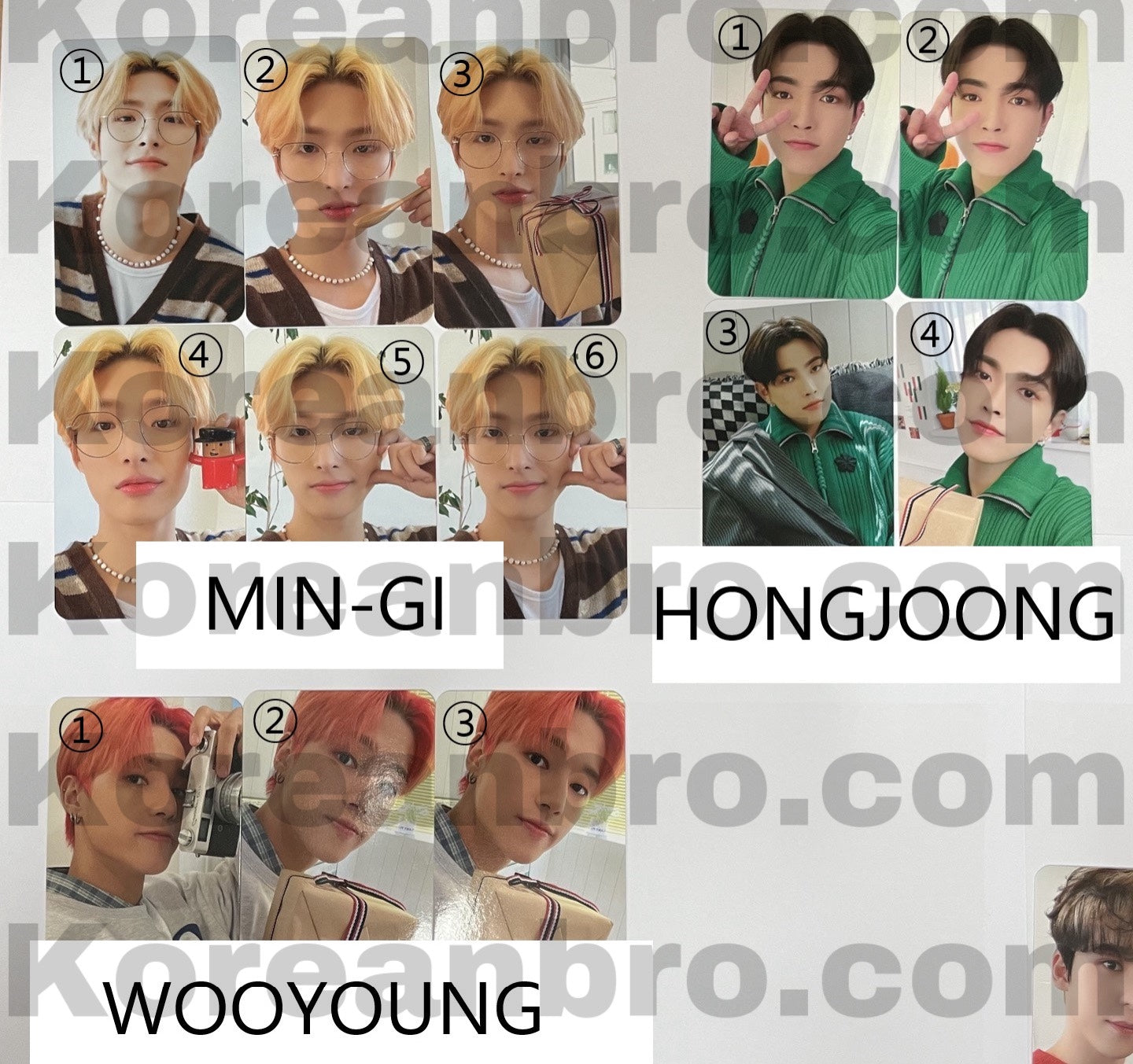 ATEEZ Atiny Room POP-UP Store Trading Card