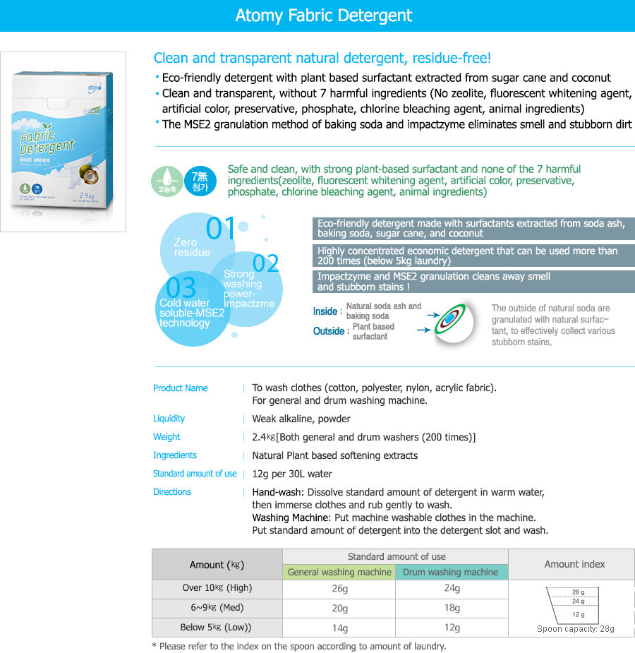 Atomy Fabric Detergent *1ea