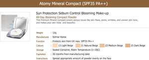 Atomy Mineral Pact #25 *1ea